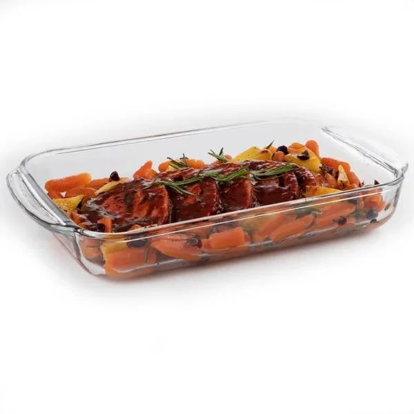 Glass 3-Piece Bakeware Oven Safe Casserole Baking Dish Set - Dishwasher Safe - Image 2