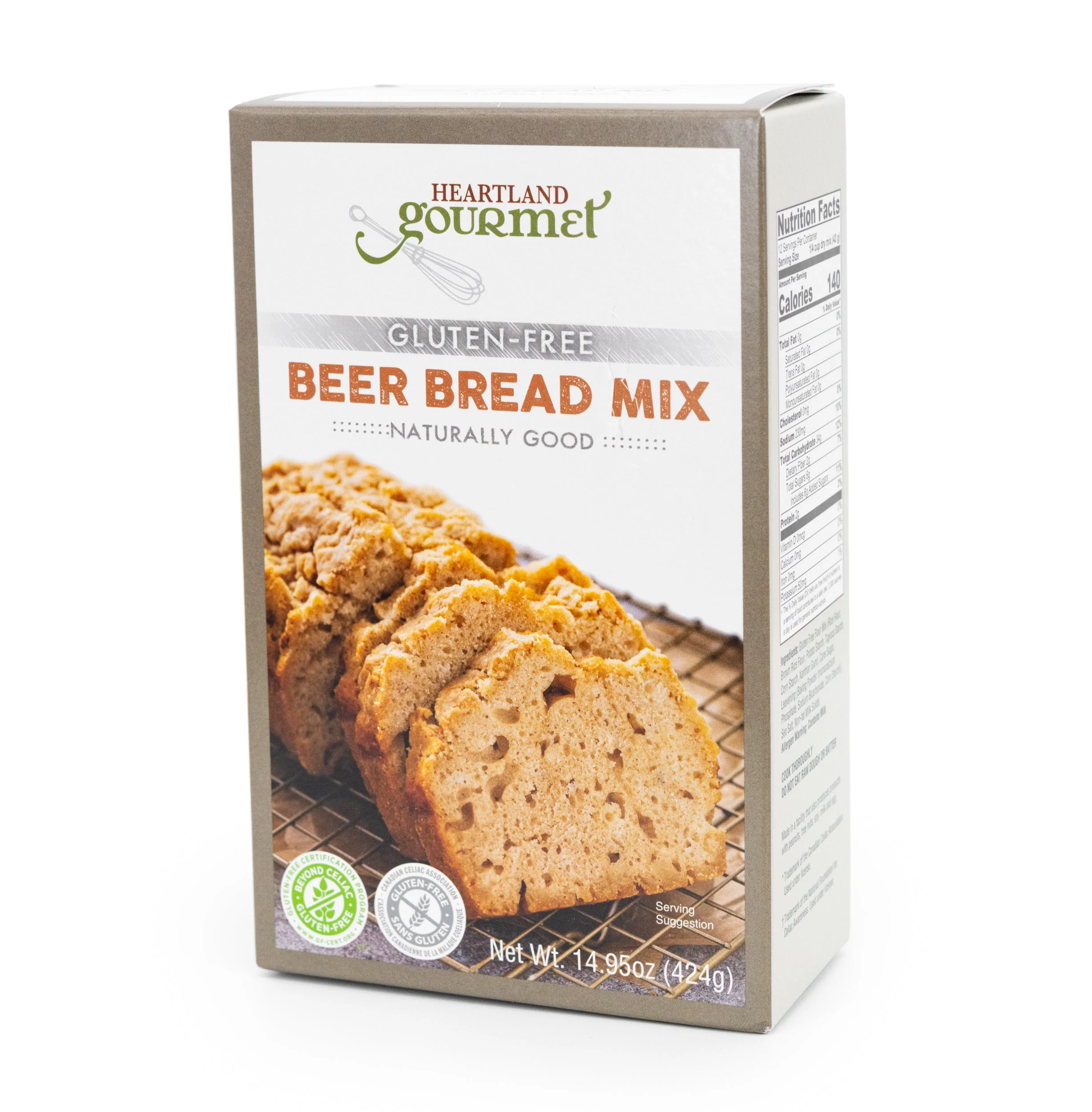 Gluten Free Beer Bread Mix | Pack of 2 | 16 oz | Heartland Gourmet | 2029 - Image 2