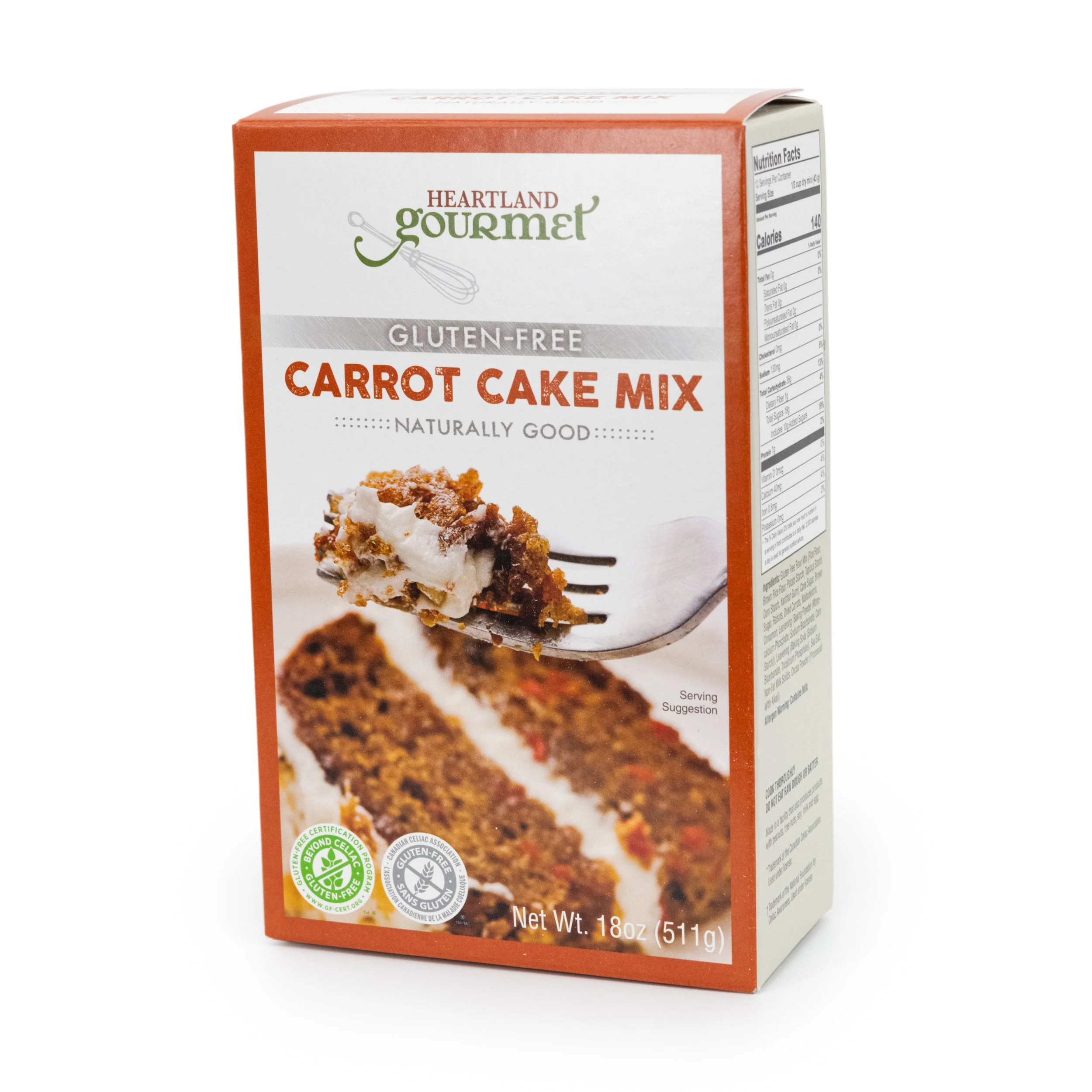 Gluten Free Carrot Cake Mix | Pack of 4 | 16 oz | Heartland Gourmet | 2020 - Image 2