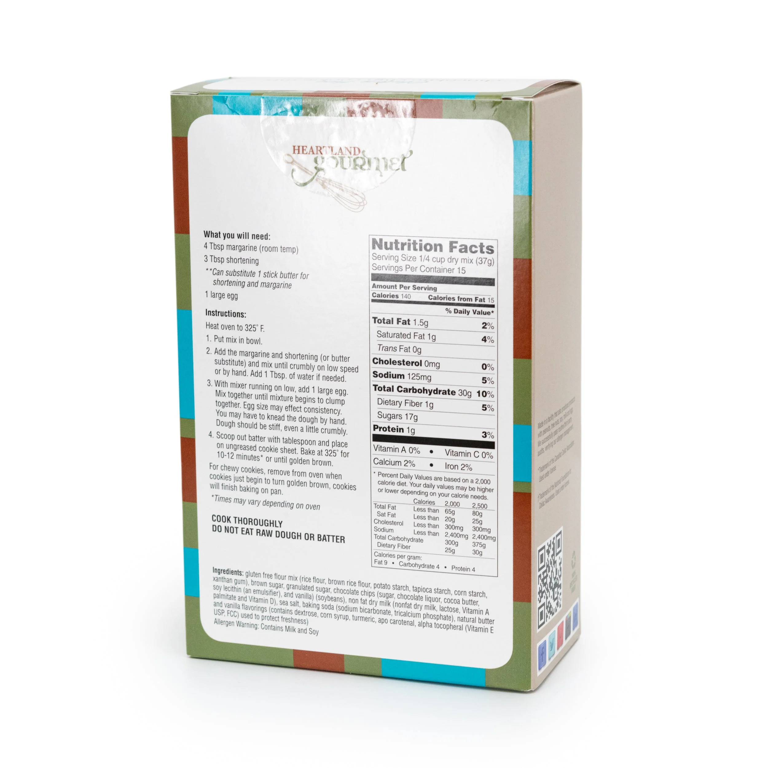 Gluten Free Chocolate Chip Cookie Mix | Pack of 4 | 16 oz | Heartland Gourmet | 2017 - Image 3