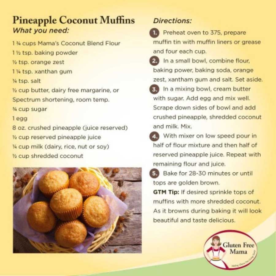 Gluten Free Coconut Flour | Pack of 2 | 2 lb | Gluten Free Mama | 6052 - Image 8