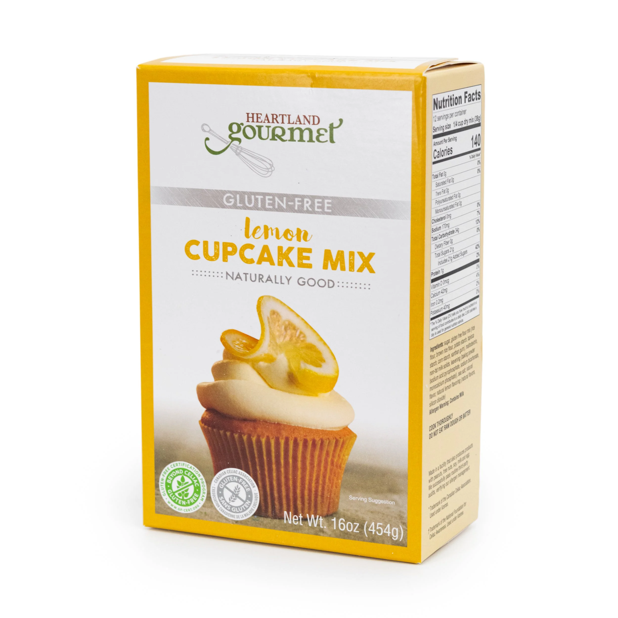 Gluten Free Lemon Cupcake Mix | 16 oz | Pack of 2 | Heartland Gourmet | 2016 - Image 2