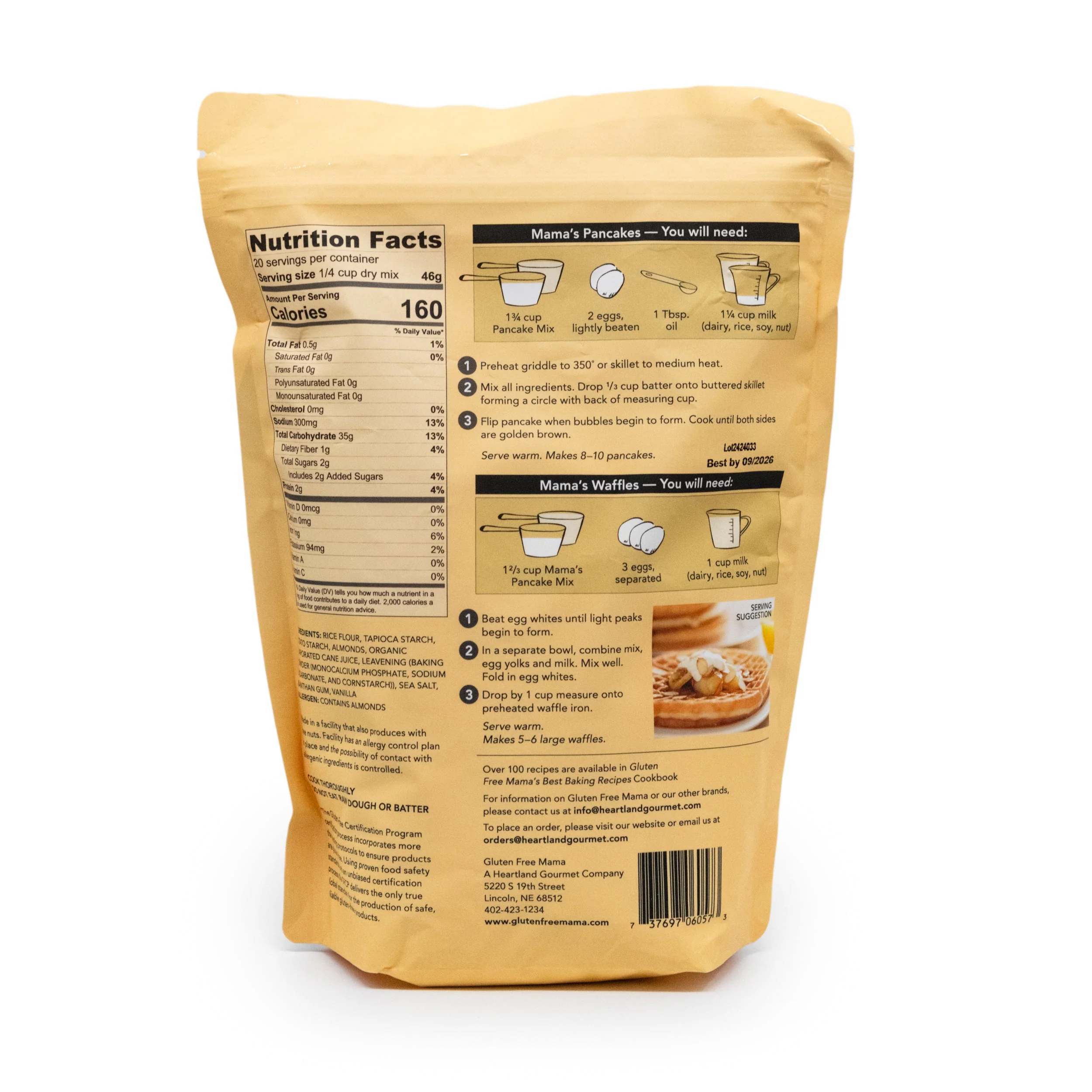 Gluten Free Pancake and Waffle Mix | Pack of 6 | 2 lb | Gluten Free Mama | 6057 - Image 3
