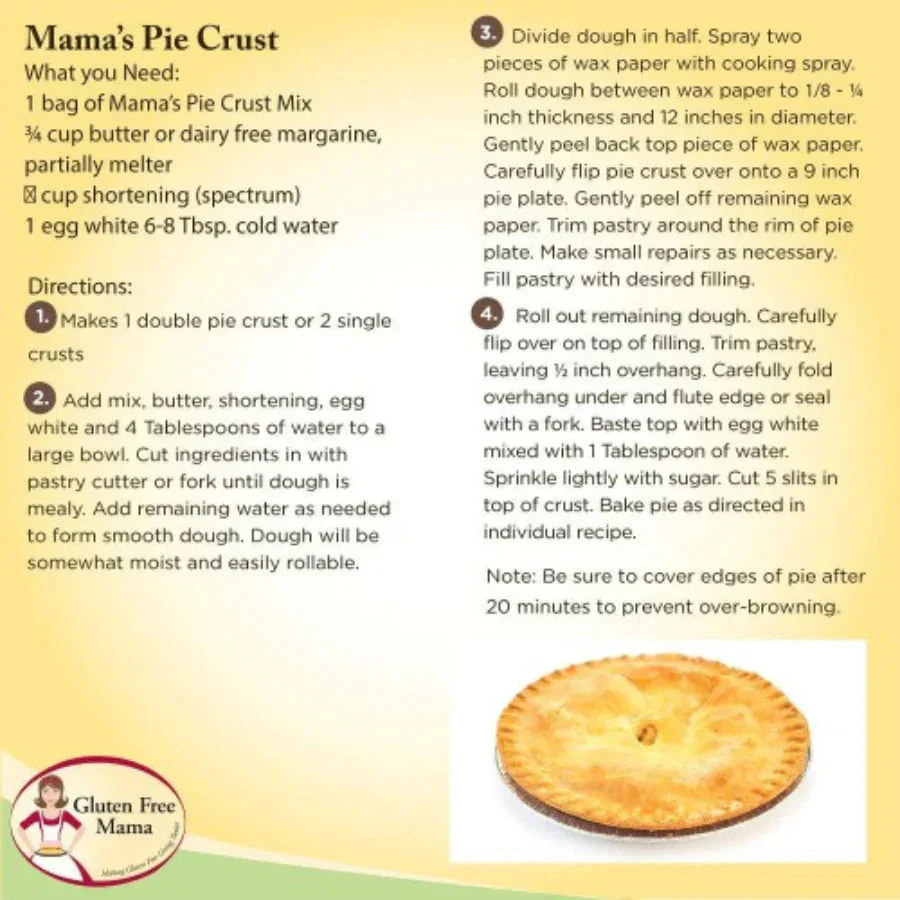Gluten Free Pie Crust Mix | Pack of 4 | 18 oz | Gluten Free Mama | 6054 - Image 9