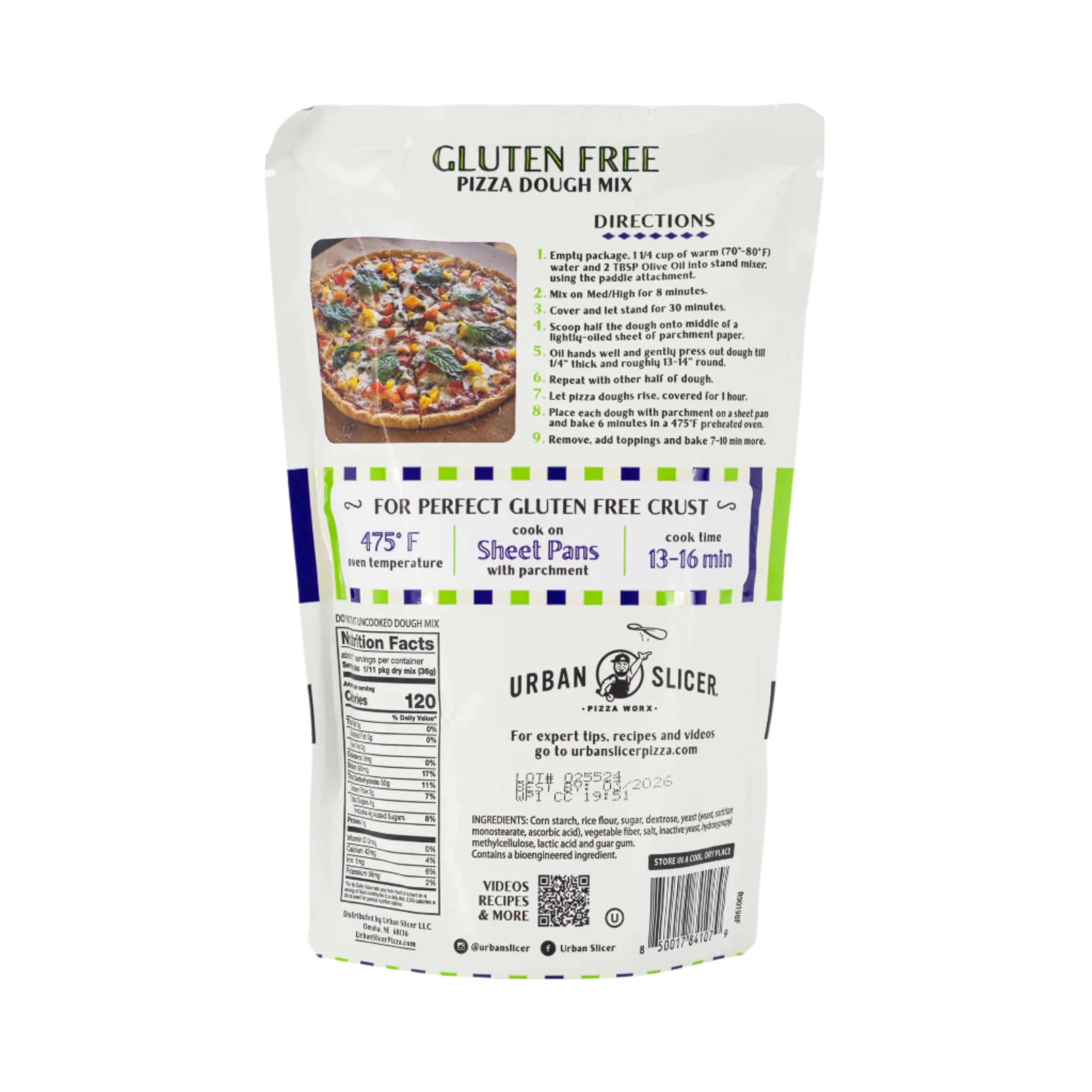 Gluten Free Pizza Dough | Pack of 2 | 13.9 oz | Urban Slicer Pizza Worx - Image 3