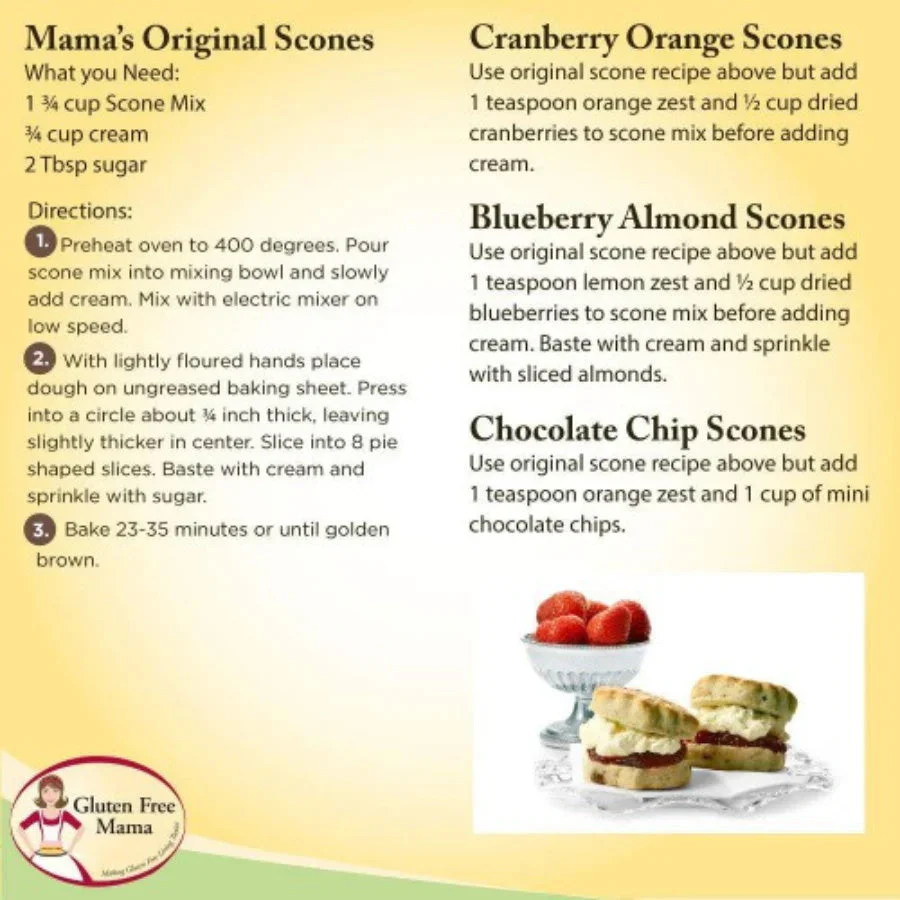 Gluten Free Scone Mix | Pack of 6 | 2 lb | Gluten Free Mama | 6055 - Image 8