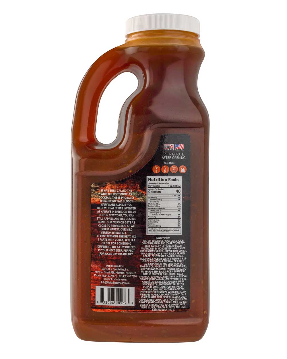 Gluten Free Uncle Walt’s Bloody Mary Mix | Pack of 6 - Image 6