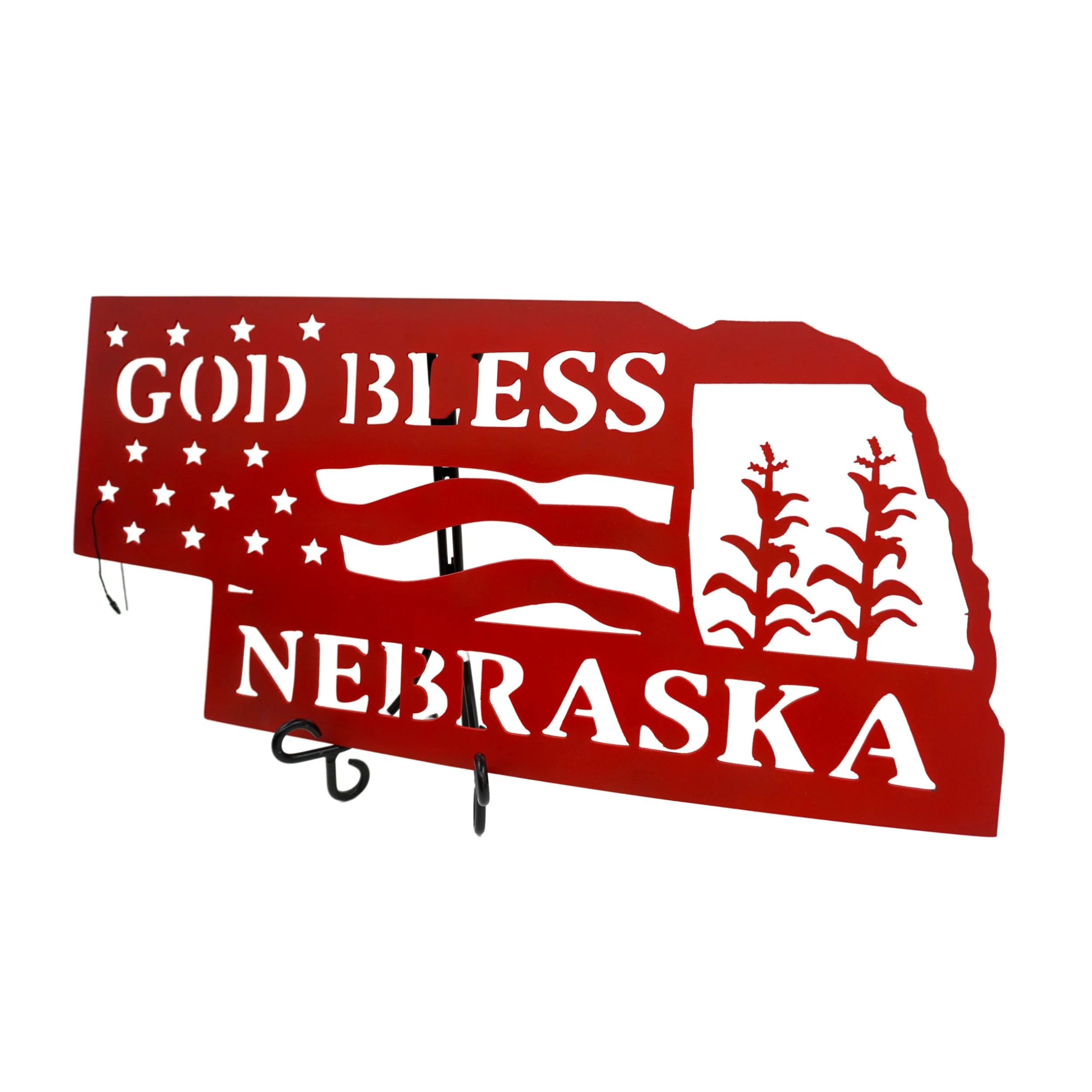 God Bless Nebraska Plasma Cut Sign | Craftaholics4U - Image 2