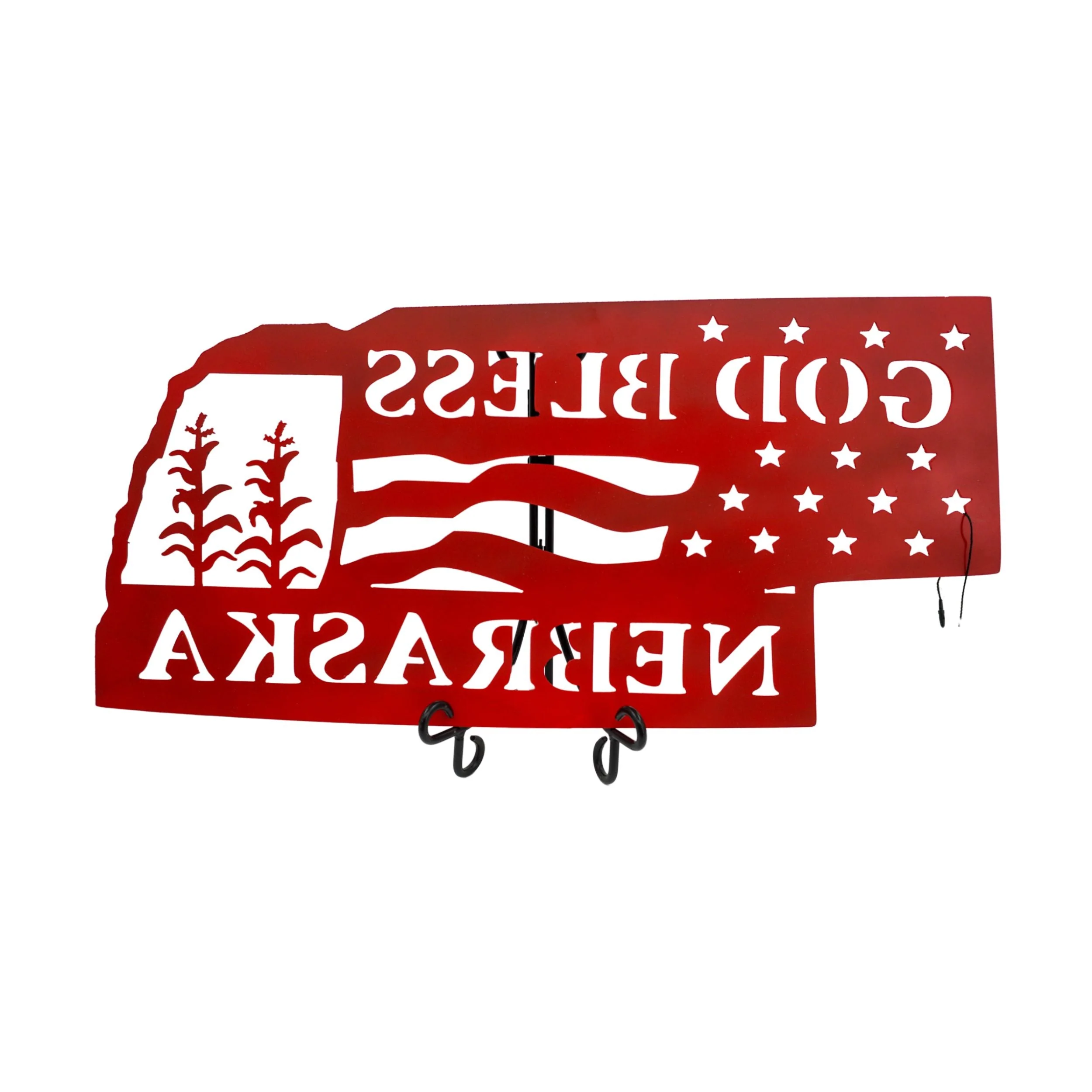 God Bless Nebraska Plasma Cut Sign | Craftaholics4U - Image 3