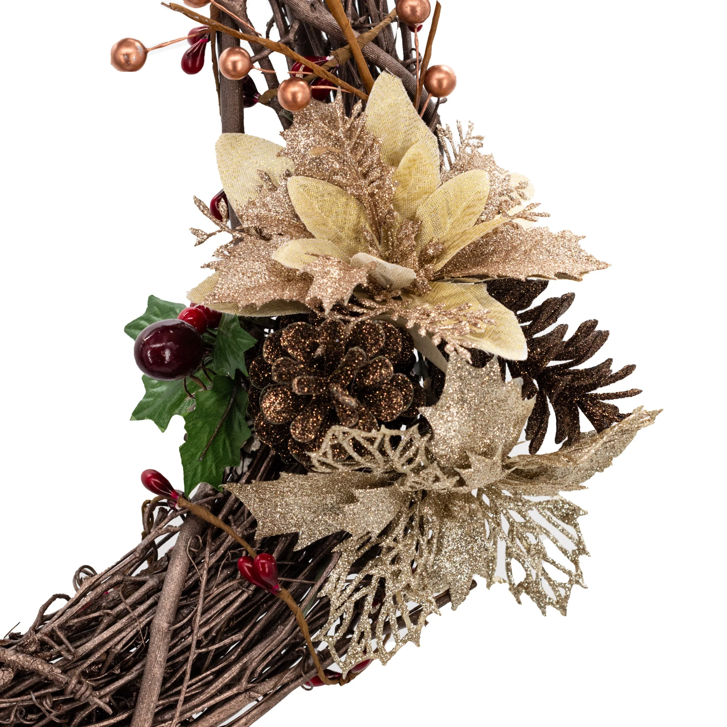 Gold Christmas Wreath | KJ Made - Image 3