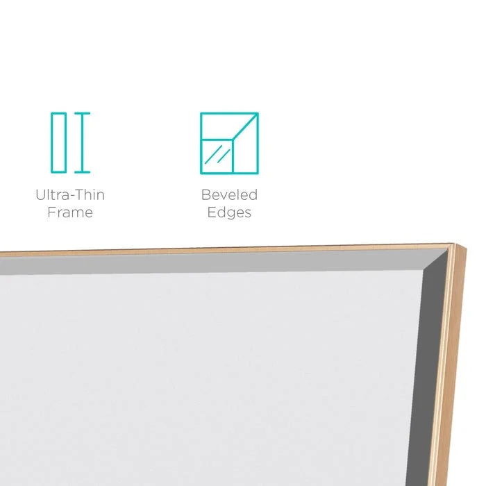 Gold Large Full Length Leaning Wall or Hanging Mirror - Image 3