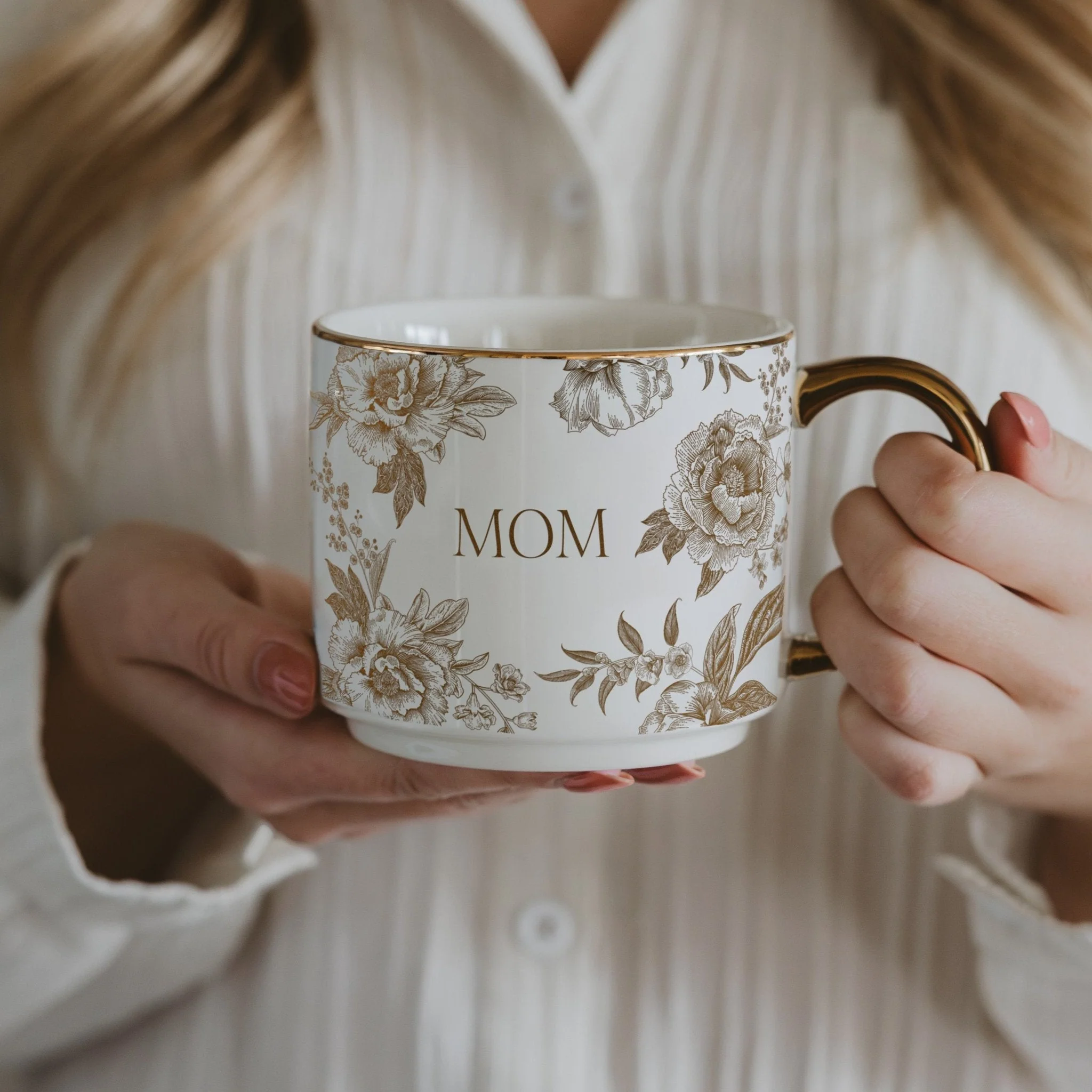 Gold Mom 14 oz Coffee Mug - Image 3