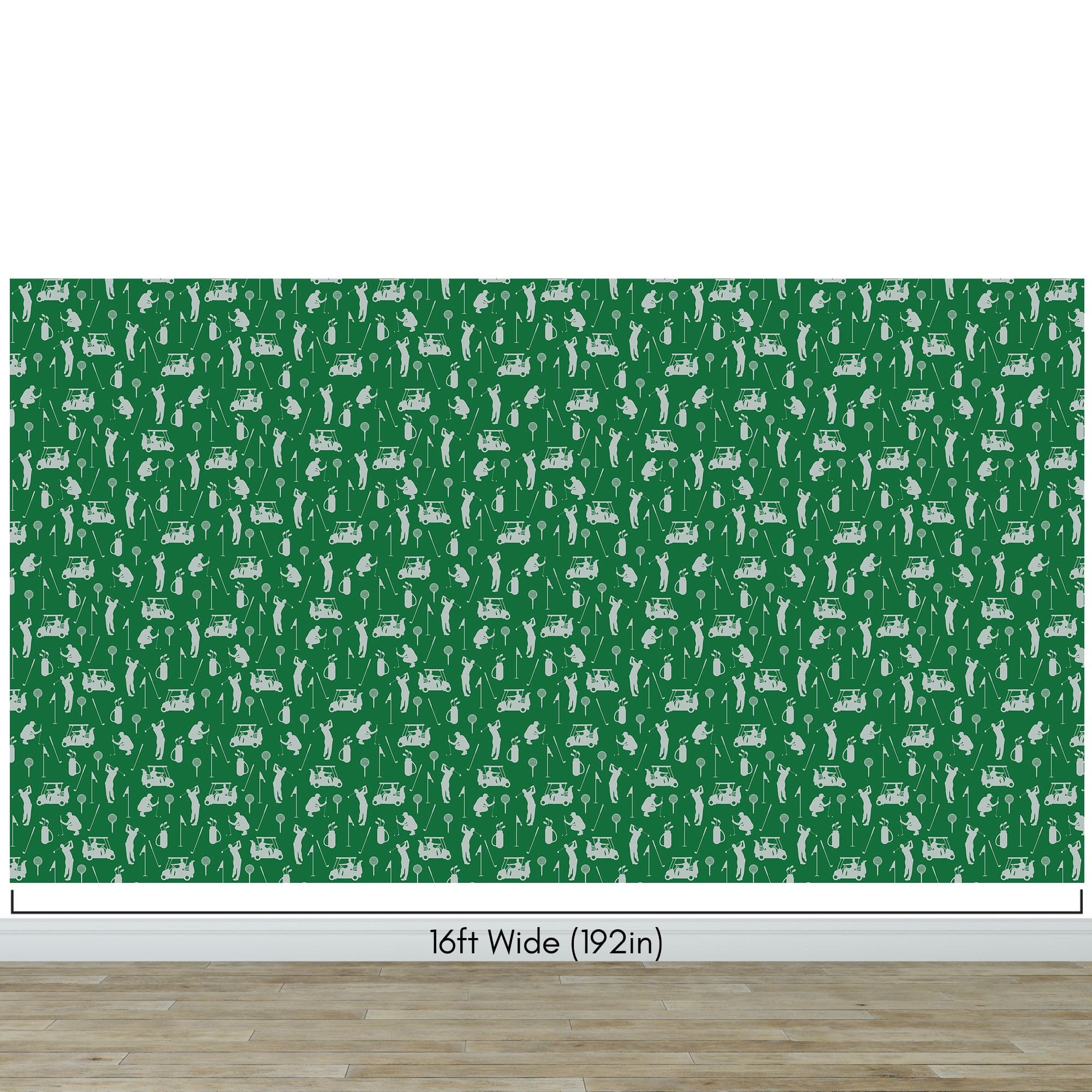 Golf Pattern Green Wallpaper Mural. #6746 - Image 17