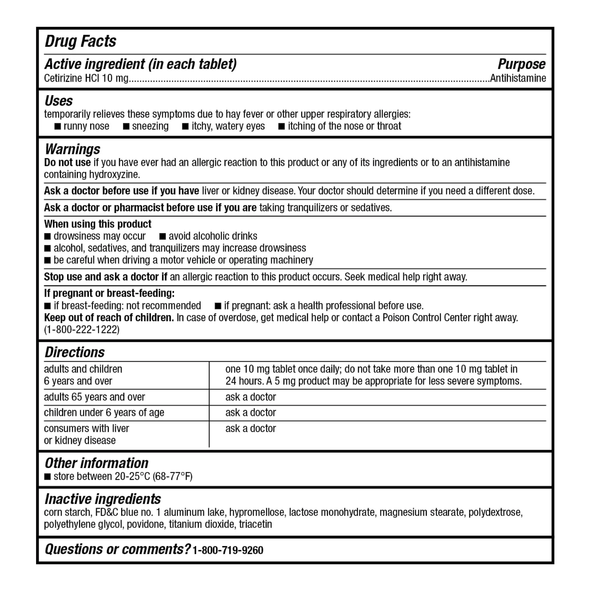 GoodSense 24 Hour Allergy Relief, Cetirizine Hydrochloride Tablets, 10 mg, Antihistamine - Image 5
