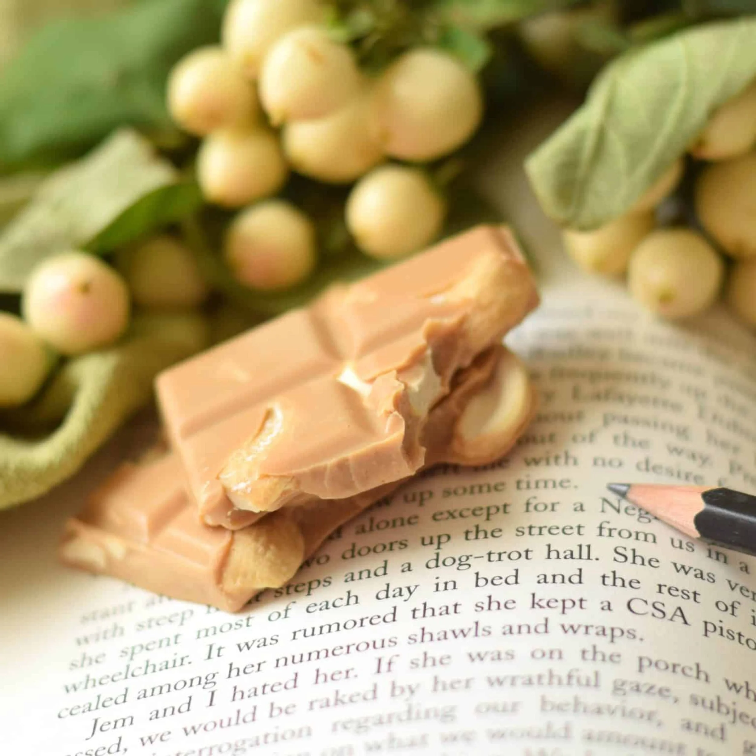 Gourmet Caramelized White Chocolate Bar with Salted Cashews | Lulubee Artisanal Chocolates - Image 4