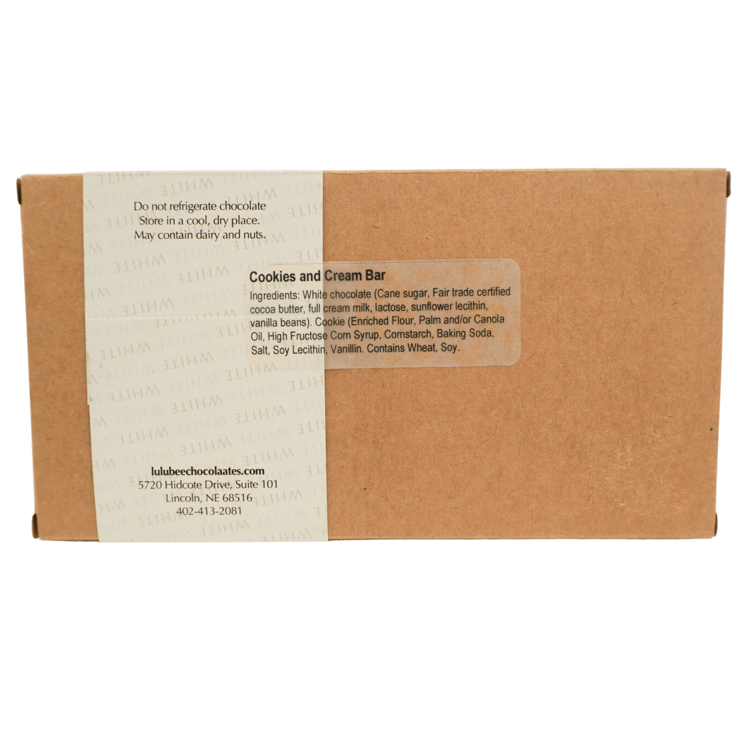 Gourmet Cookies & Cream Chocolate Bar | Lulubee Artisanal Chocolates - Image 2