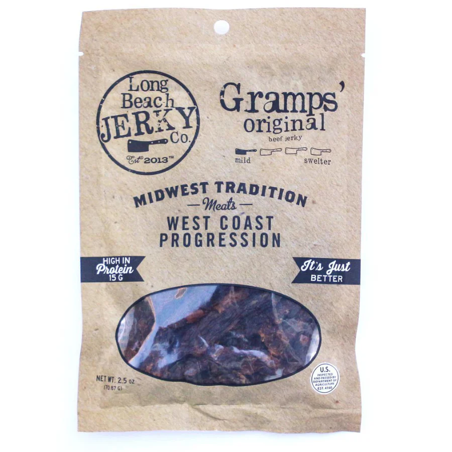 Gramps Original Flavor Beef Jerky | 2.5 oz | Pack of 3 | JVL Enterprises - Image 2