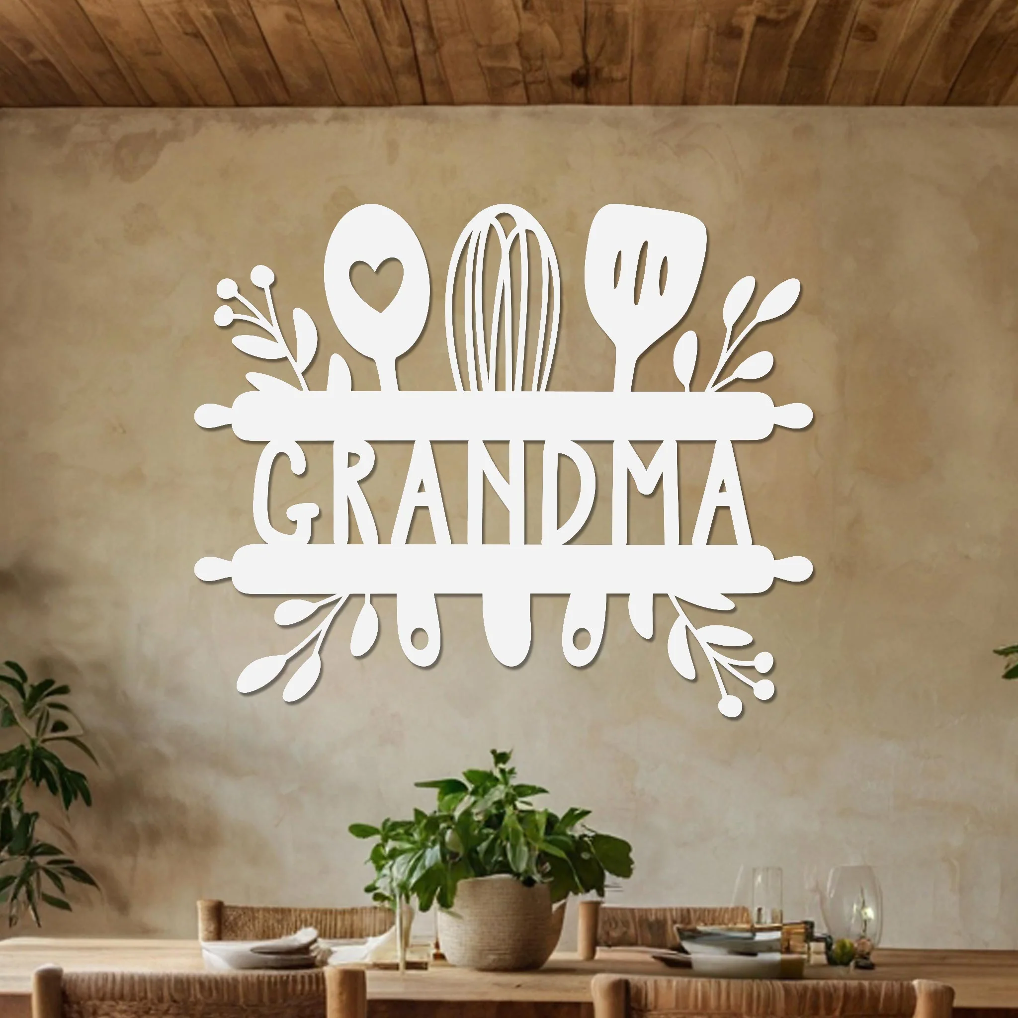 Grandma Sign w Kitchen Utensils - Image 2