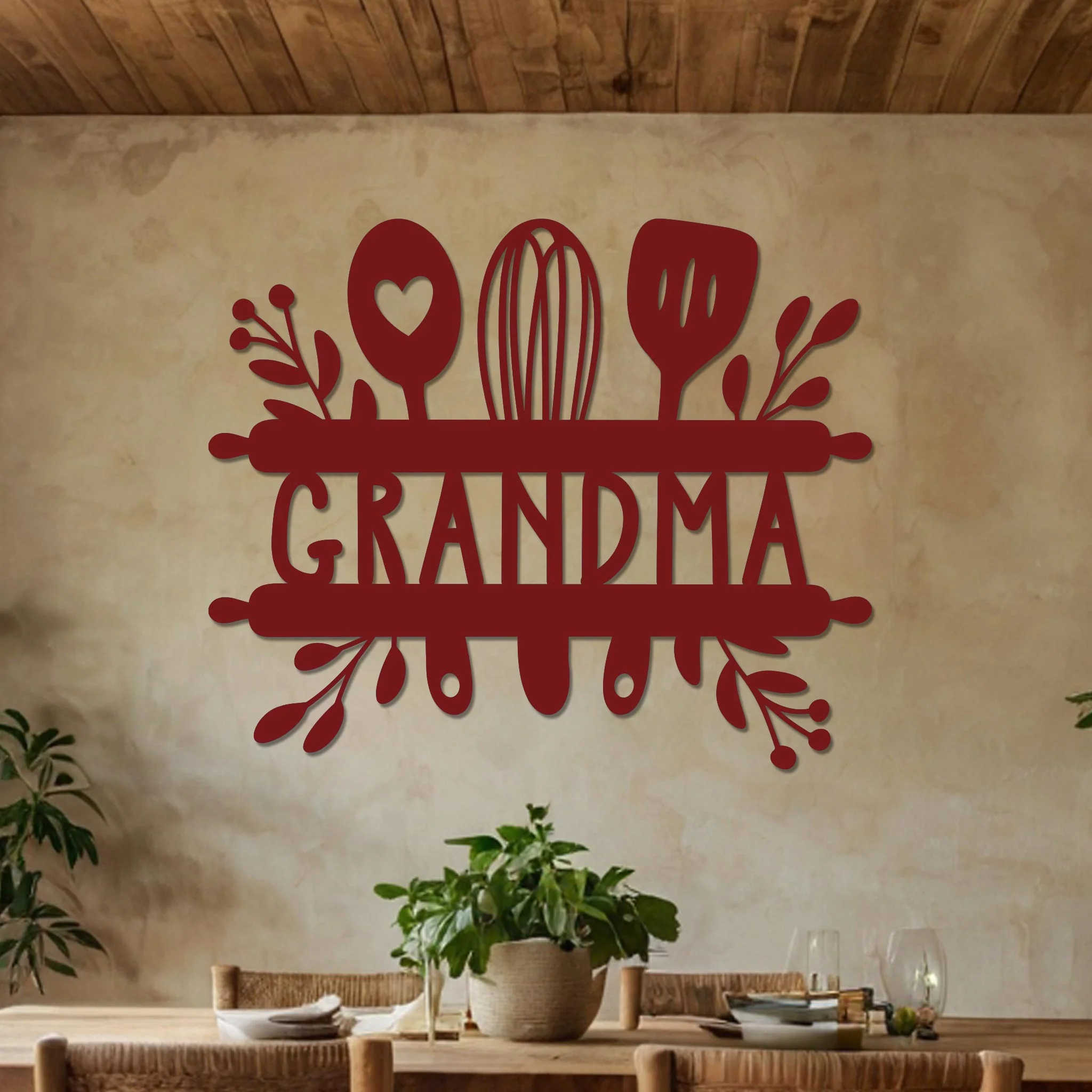 Grandma Sign w Kitchen Utensils - Image 7