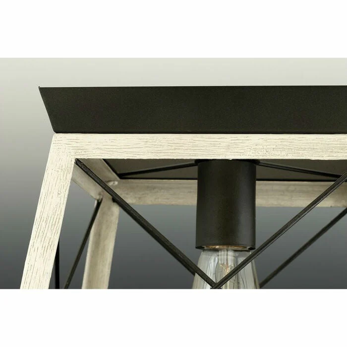 Graphite Dimmable Farm Home Light Lantern Geometric Chandelier - Image 2