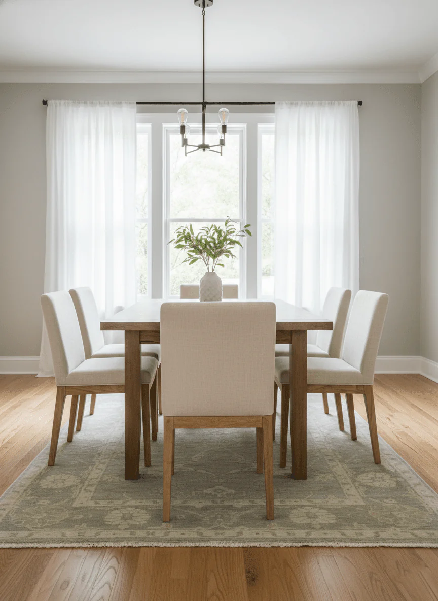 Gray And Beige Traditional Oushak Design Hand Knotted 5.6x8.6 wool area rug - Image 2