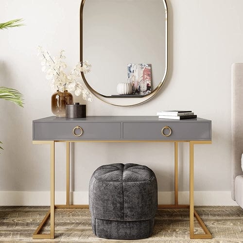 Gray Makeup Vanity Dressing Table or Home Office Desk - Image 2