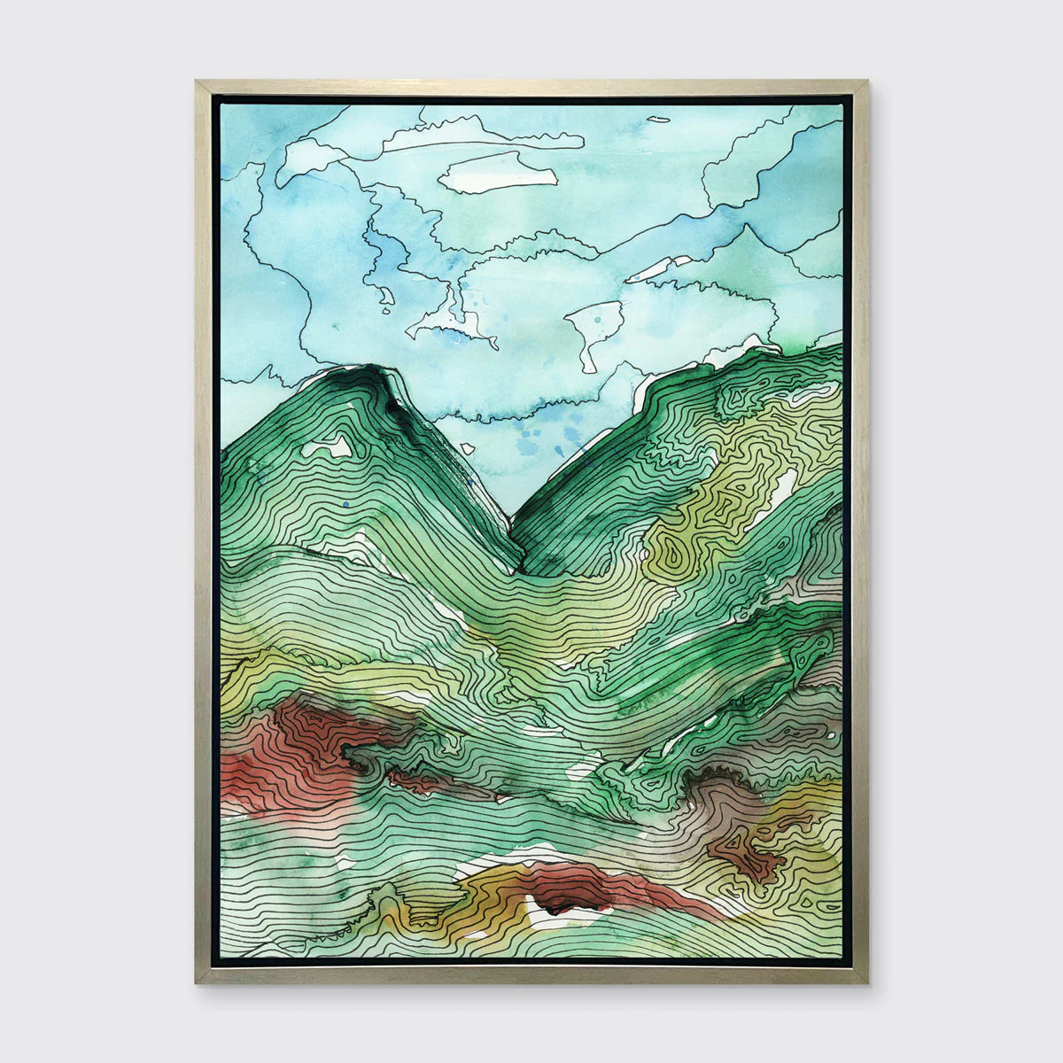 Green Alps - Open Edition Canvas Print