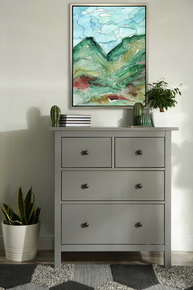 Green Alps - Open Edition Canvas Print - Image 2