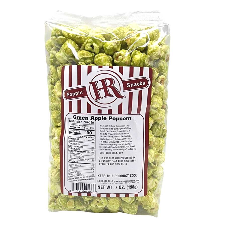 Green Apple Popcorn | Pack of 2 | 7 oz | HR Poppin' Snacks - Image 2