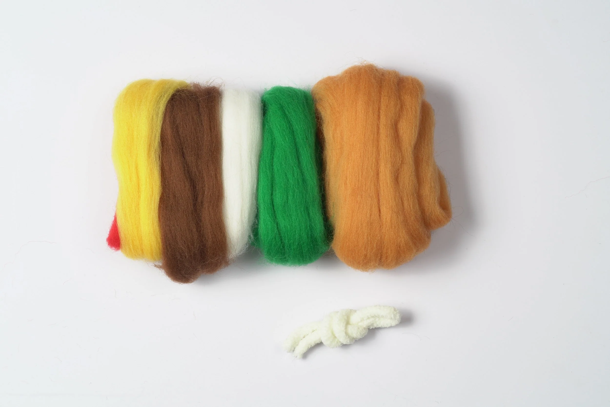 Green Christmas Gnome Needle Felting Kit. Wizardi DIY Wool Craft Kit F07N8-490 - Image 4