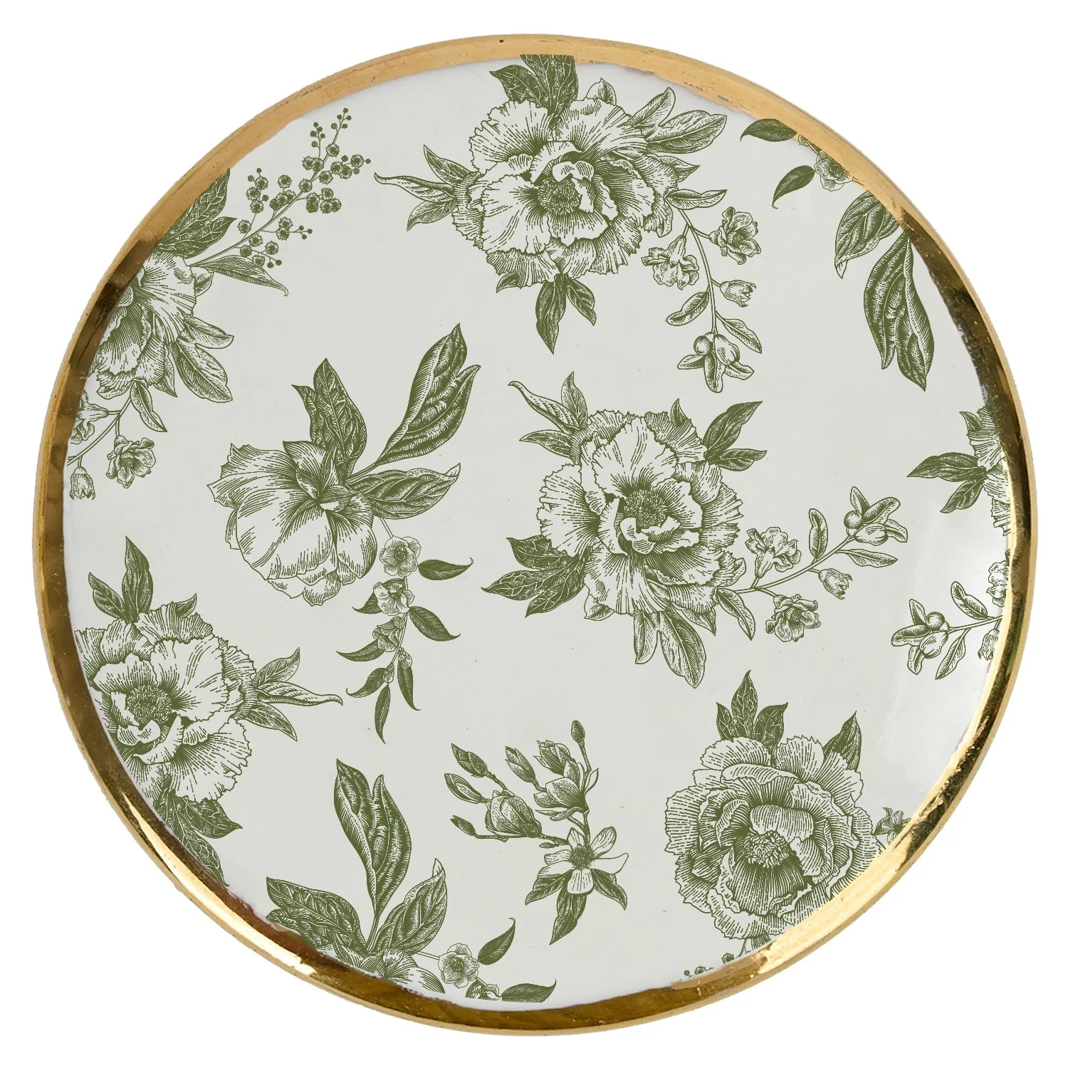 Green Delft Trinket Dish with Lid - Image 5