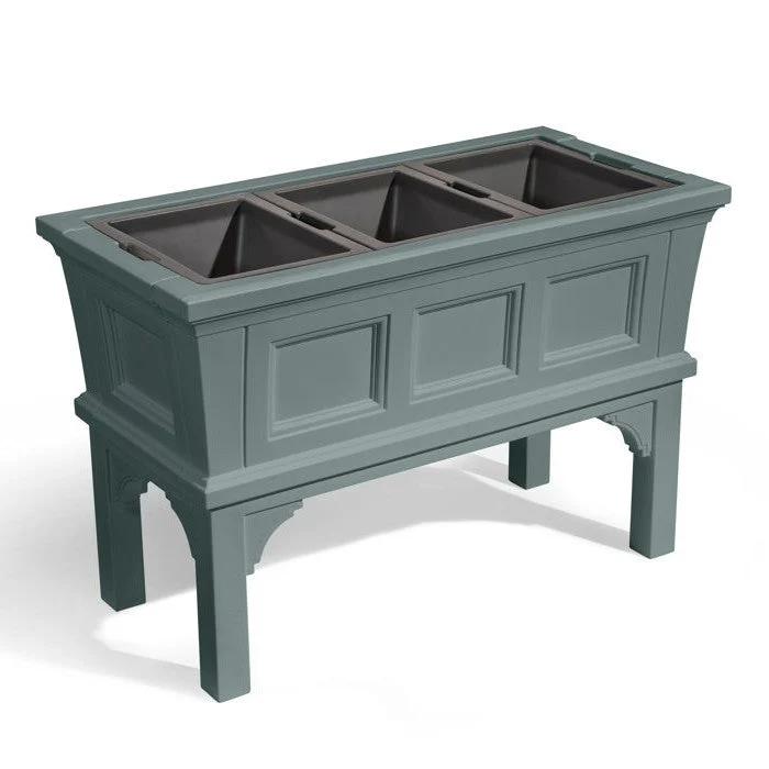 Green Rectangular Raised Garden Bed Planter Box with 3 Removeable Trays - Image 2