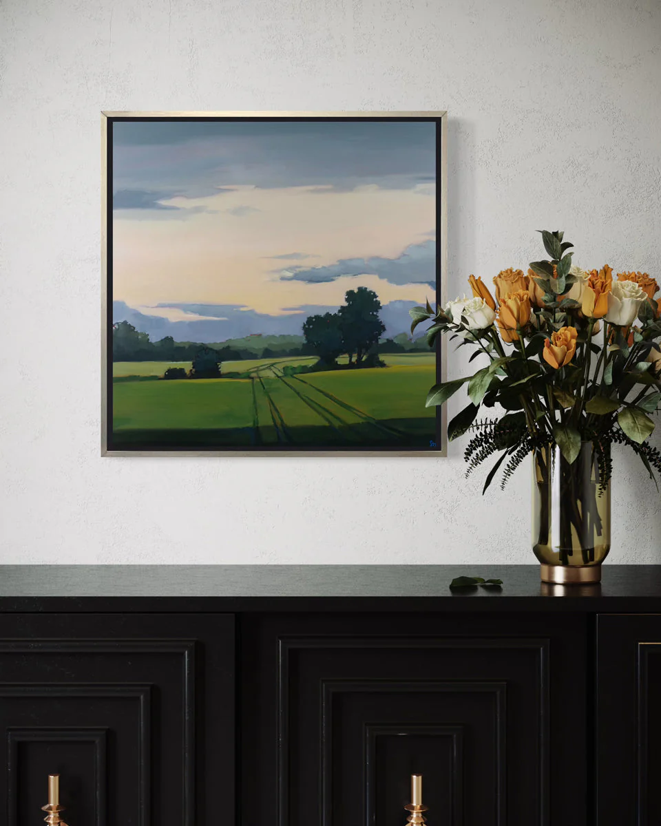 Green Track - Open Edition Canvas Print - Image 2