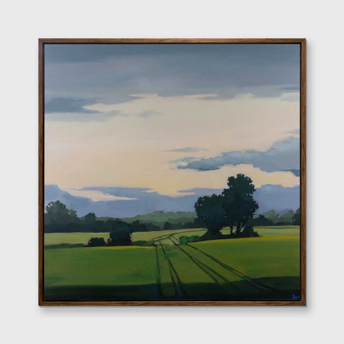 Green Track - Open Edition Canvas Print - Image 3