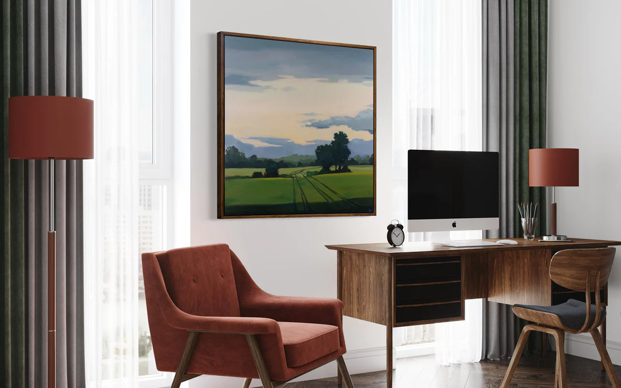 Green Track - Open Edition Canvas Print - Image 5