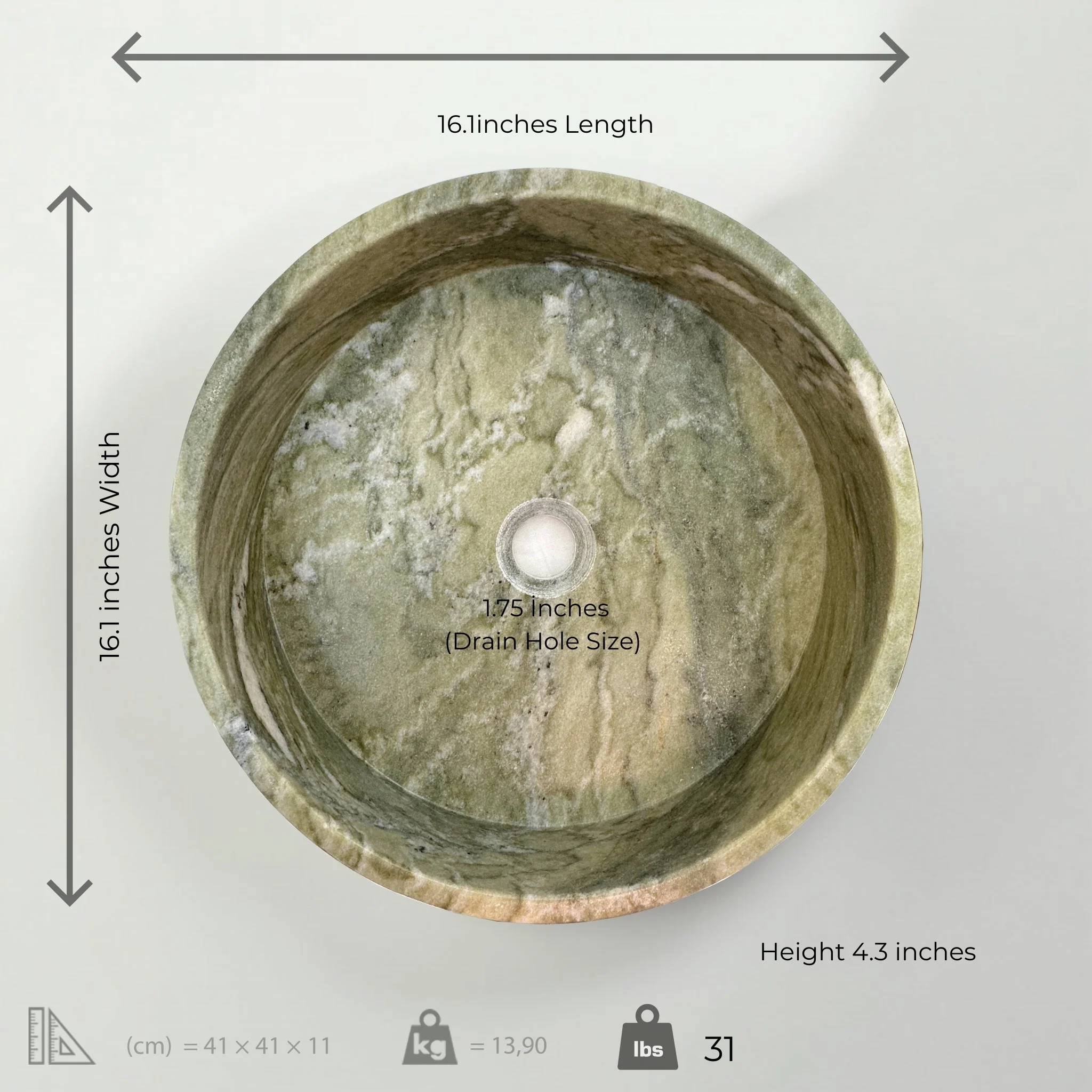 Green Vessel Sink - Image 2