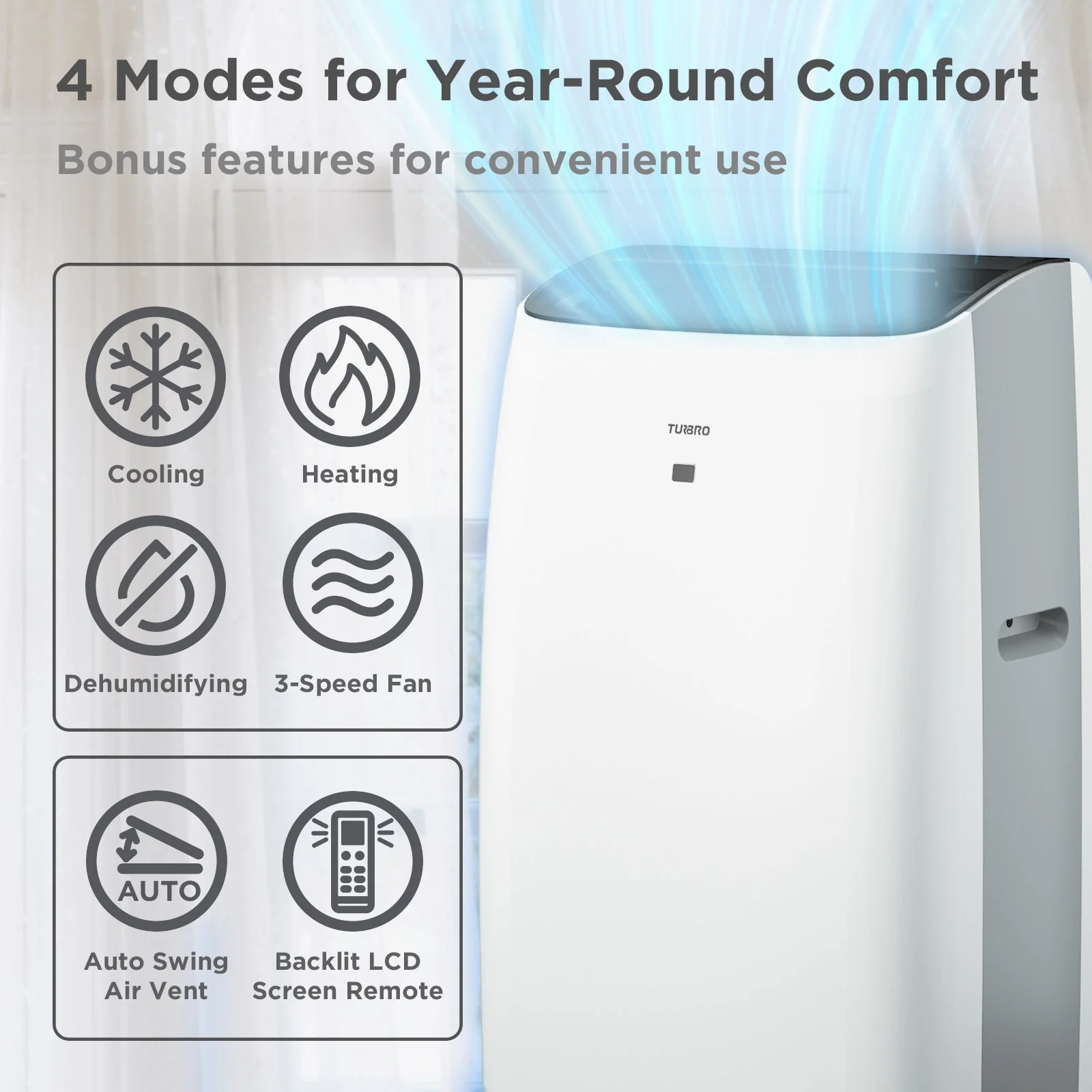 Greenland 14,000 BTU Portable Air Conditioner & Heater - Image 3
