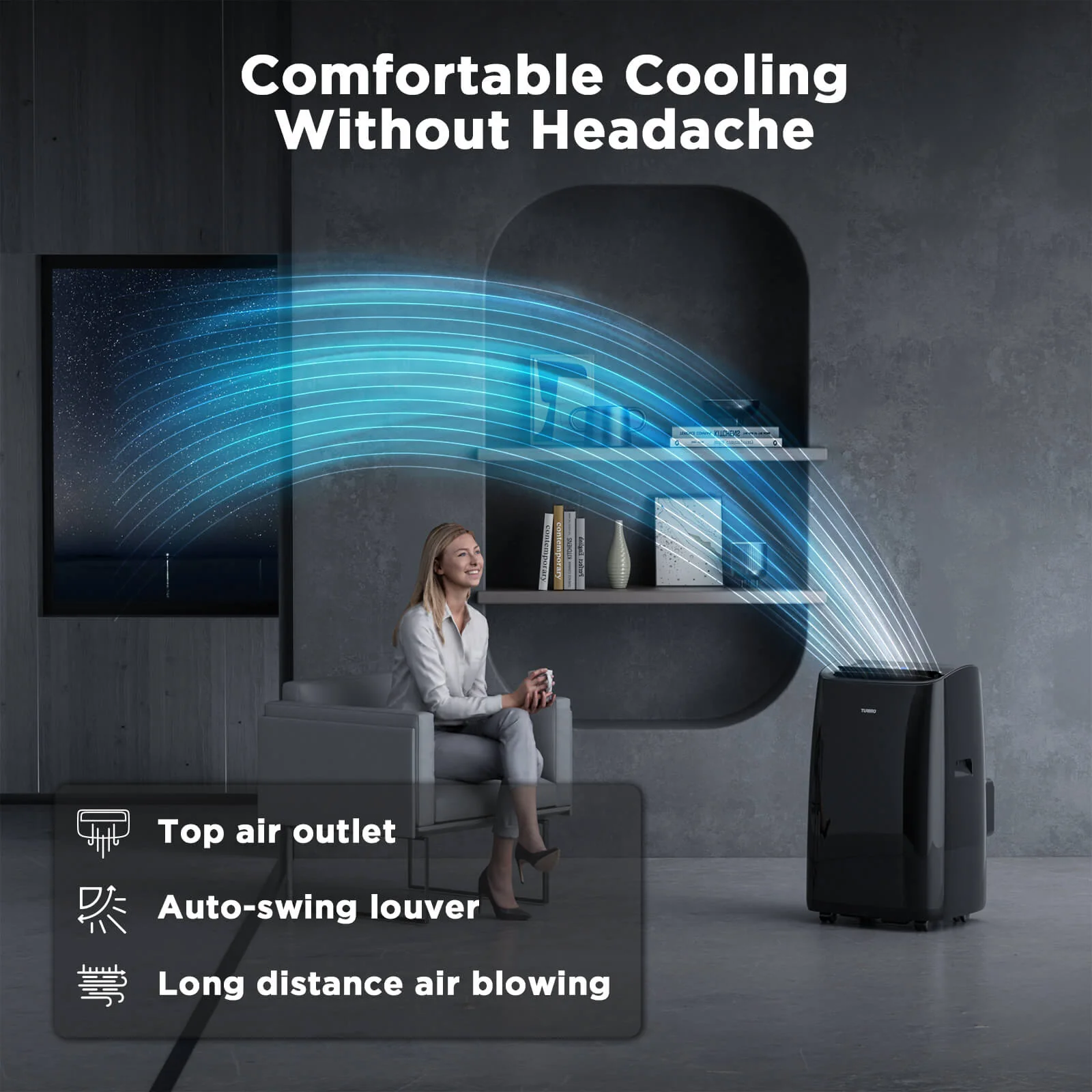 Greenland 14,000 BTU WiFi Portable Air Conditioner - Image 4