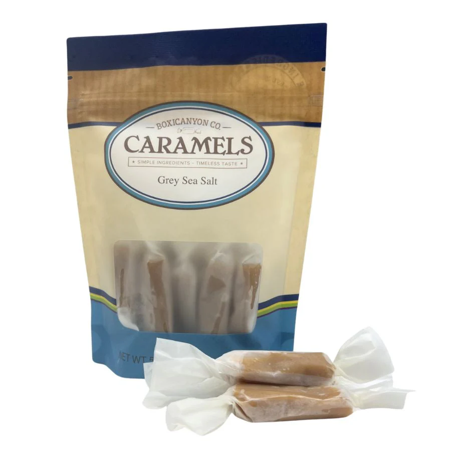 Grey Sea Salt Caramels | Pack of 3 | 12 Caramels | Boxicanyon Caramels - Image 2
