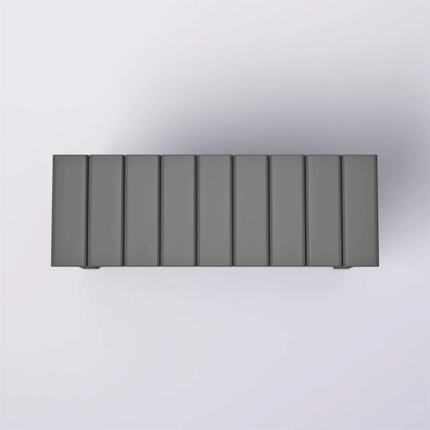 Grey Wood 2-Shelf Shoe Rack Storage Bench For Entryway or Closet - Image 4