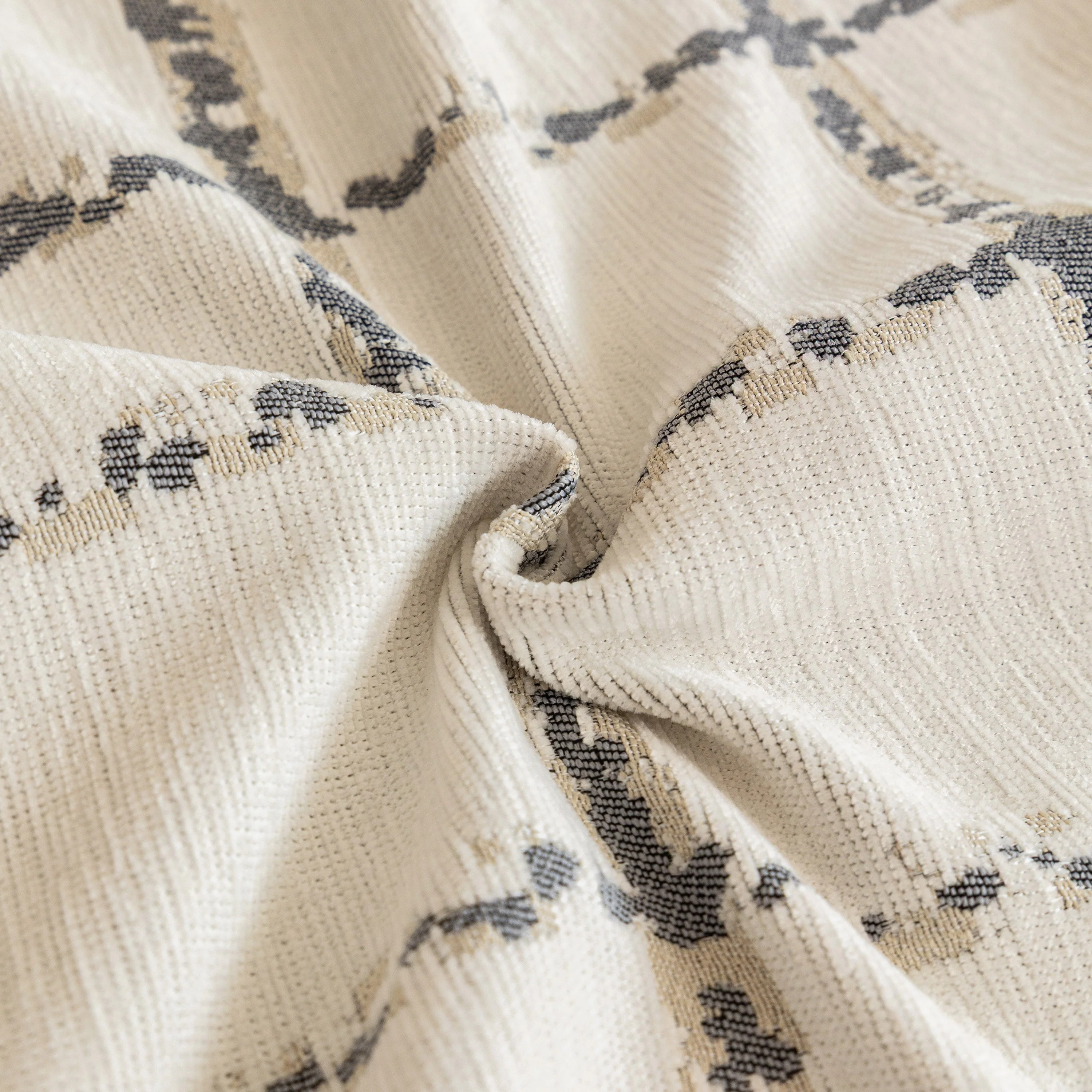 Grid Sofa Cover with Ruffle Skirt – Soft, Decorative, Full-Cover Couch Protector - Image 62