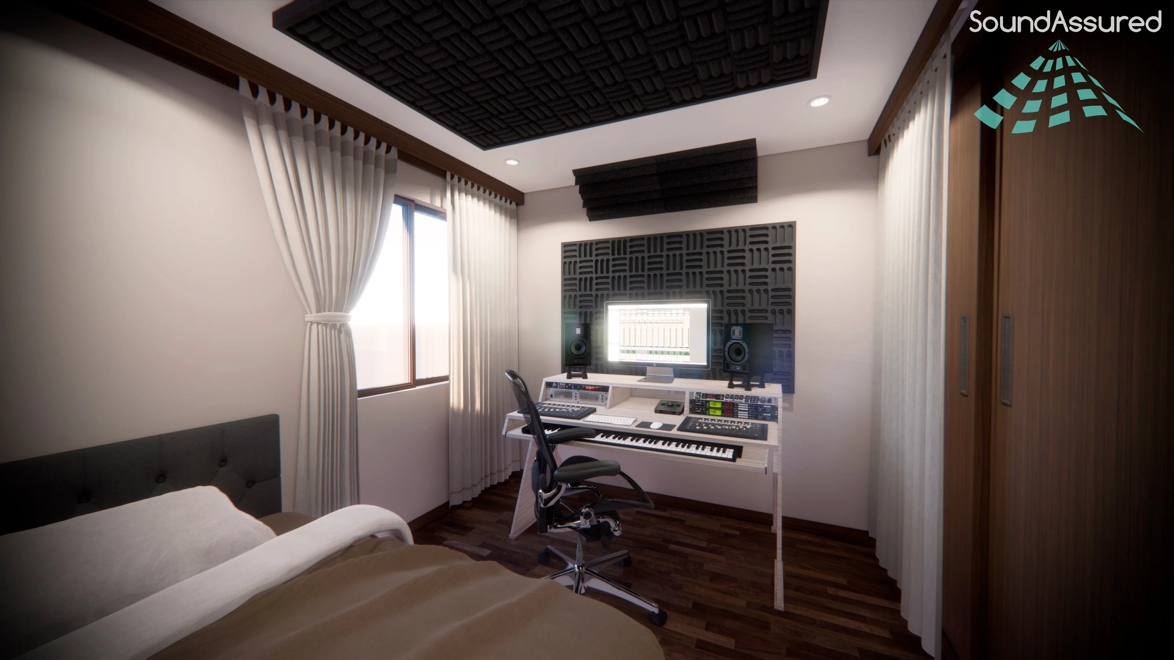 Grid Style Acoustic Foam Panels - Acoustic Foam Room Kits - Image 10