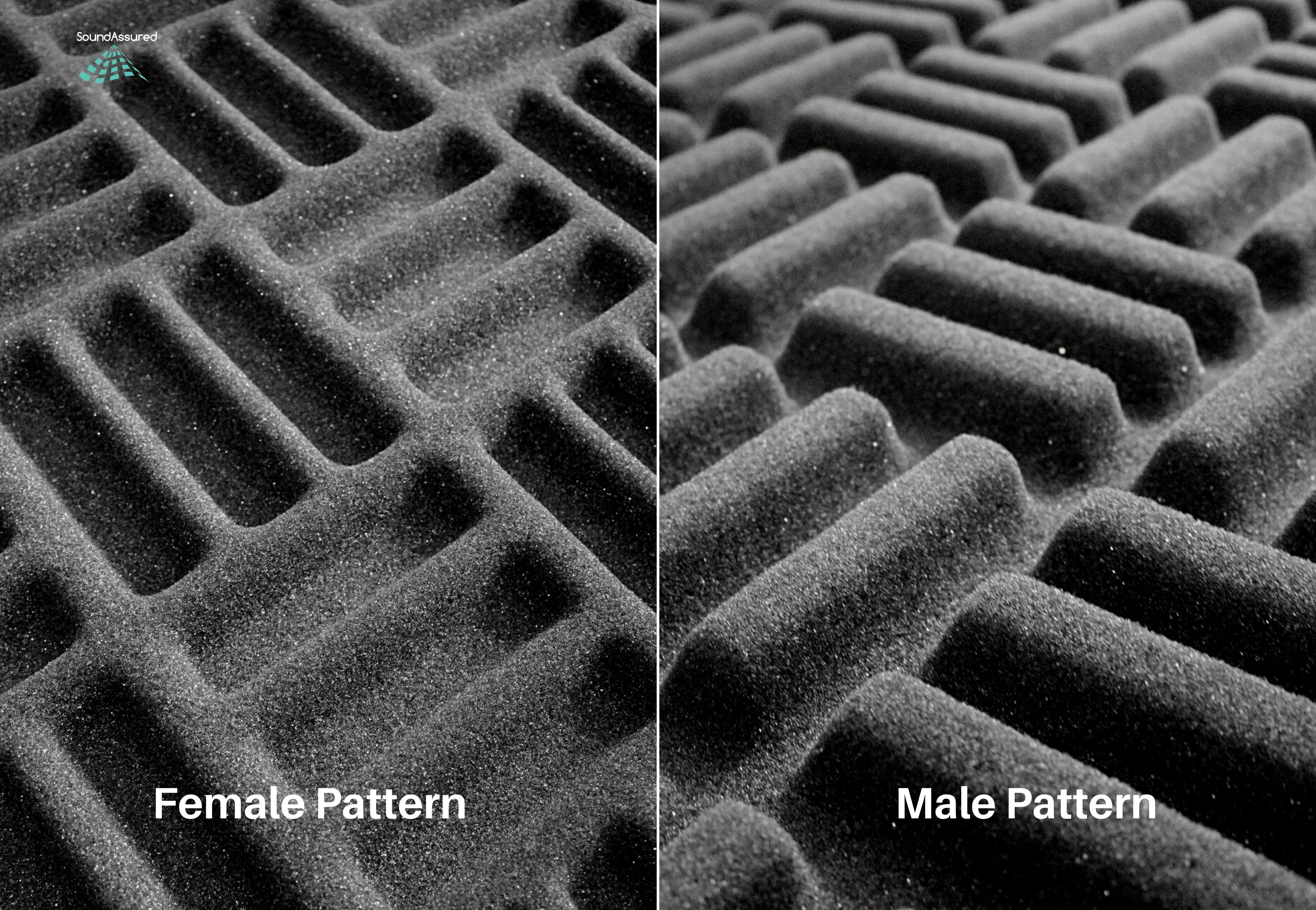 Grid Style Acoustic Foam Panels - Acoustic Foam Room Kits - Image 9