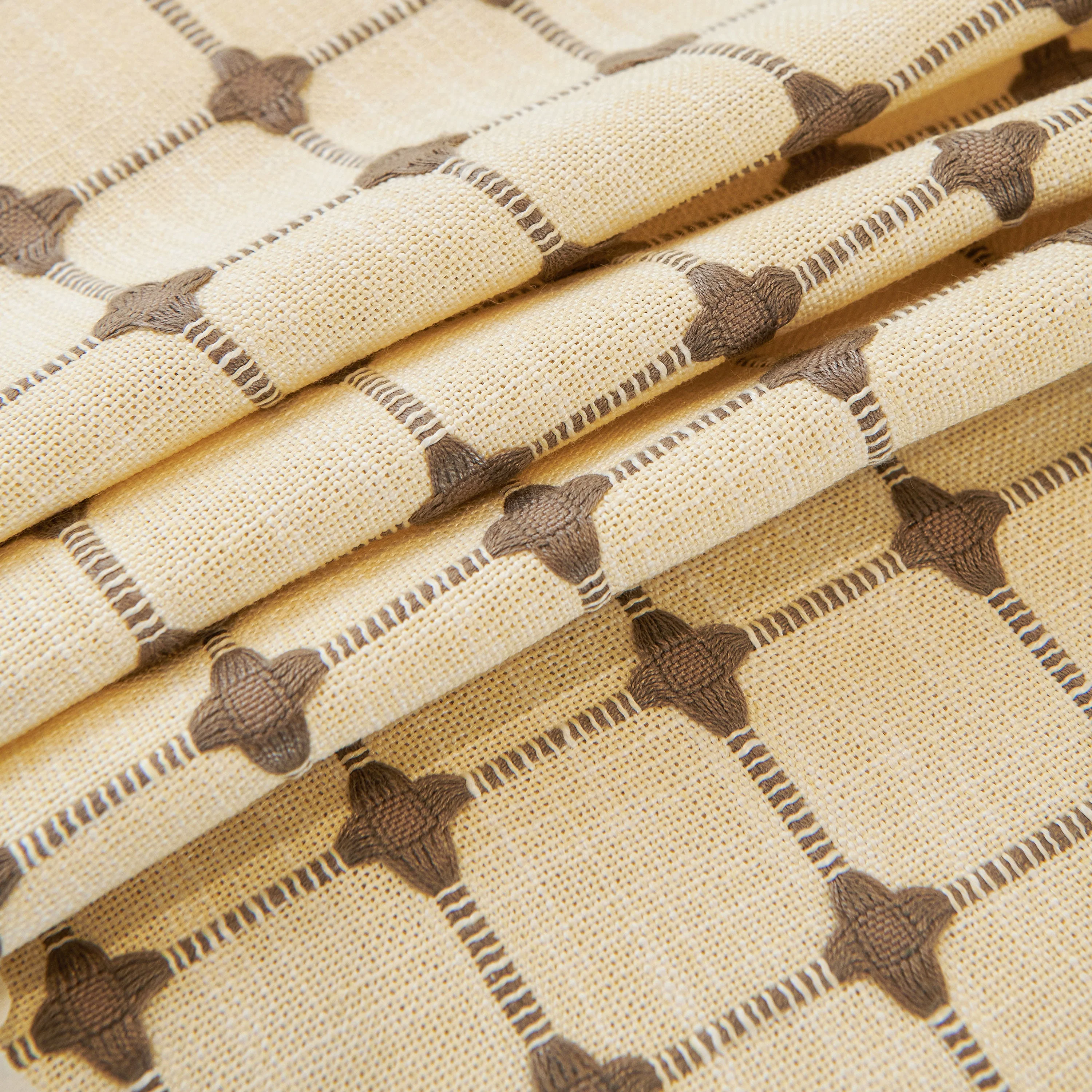 Grid Textured Sofa Cover with Sheer Ruffle Skirt, Pet-Friendly Sofa Throw Slipcover - Image 24