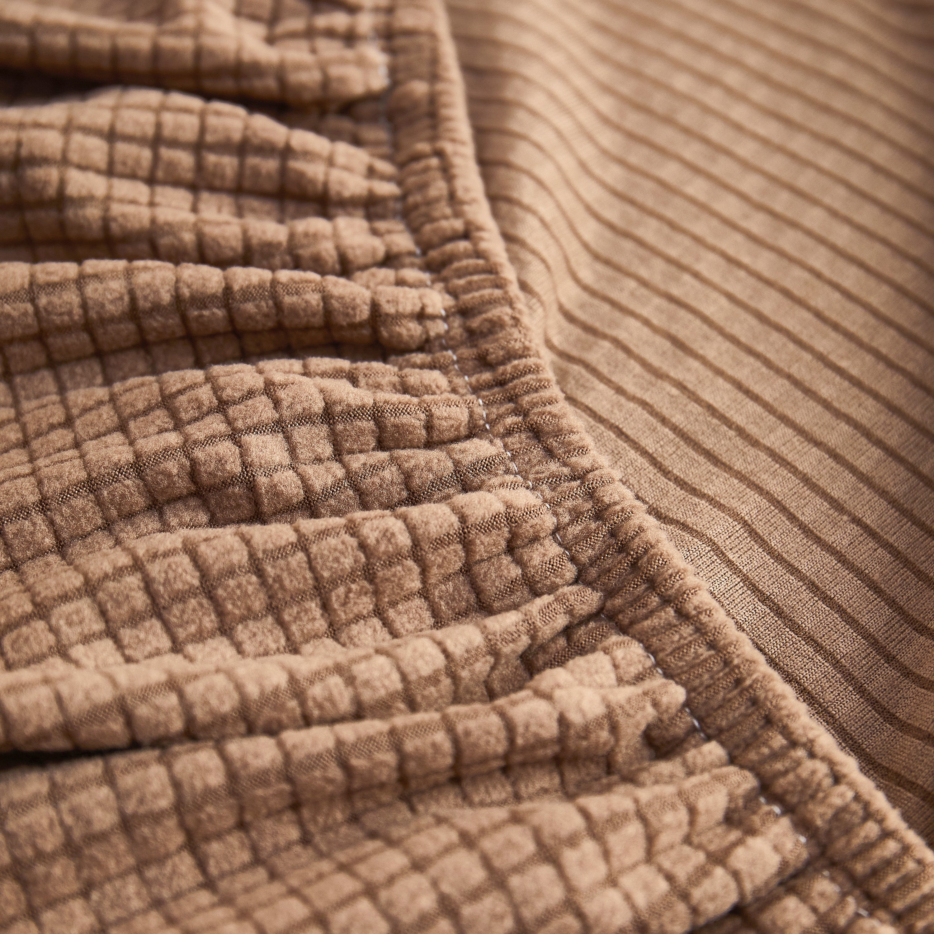 Grid Textured Stretch Sofa Cover, Soft Elastic Slipcover for Couch Protection - Image 17