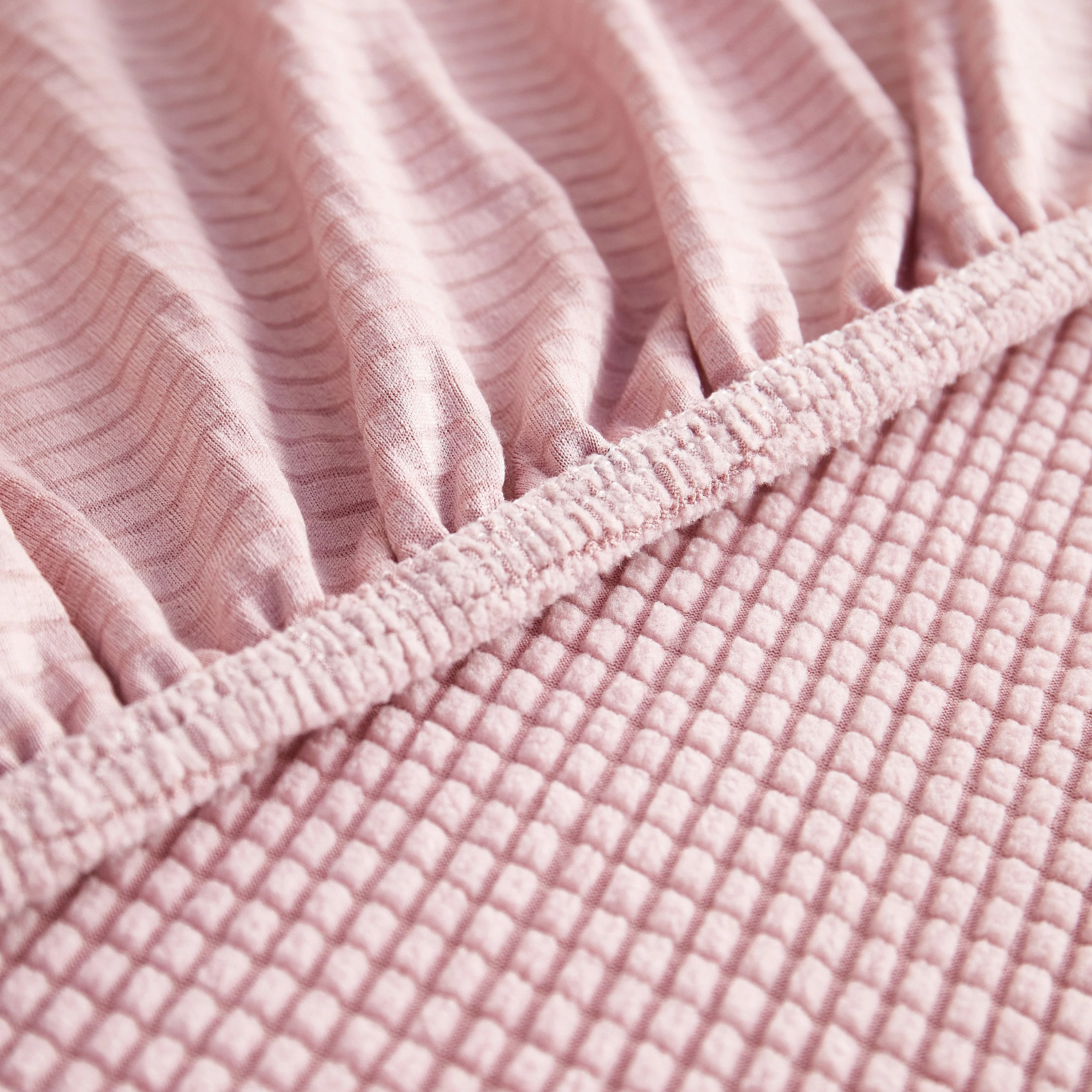 Grid Textured Stretch Sofa Cover, Soft Elastic Slipcover for Couch Protection - Image 71