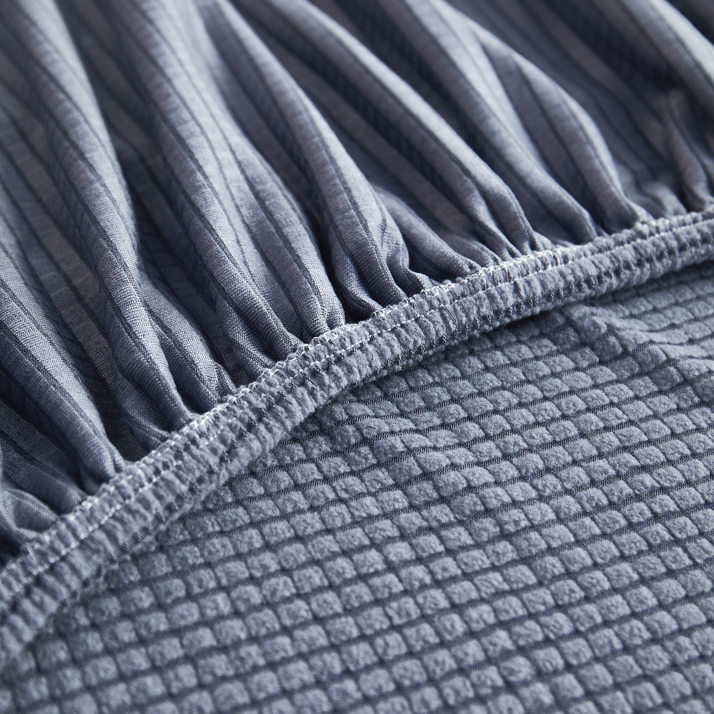 Grid Textured Stretch Sofa Cover, Soft Elastic Slipcover for Couch Protection - Image 93