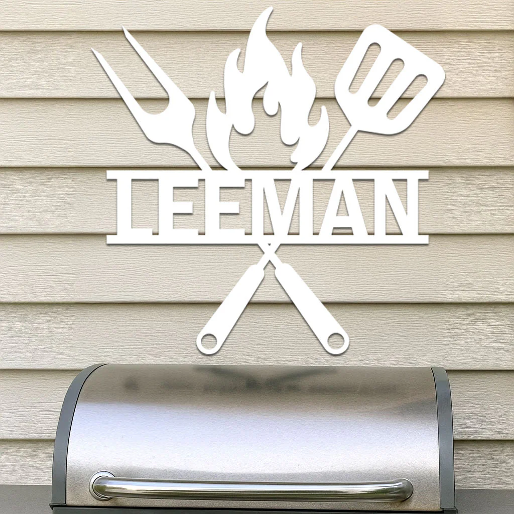 Grill Tools w Name Sign - Image 2