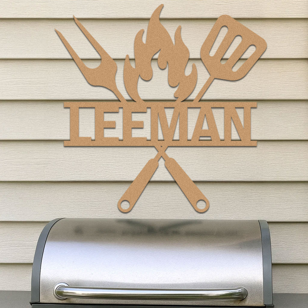 Grill Tools w Name Sign - Image 3