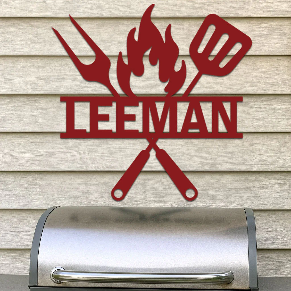 Grill Tools w Name Sign - Image 7